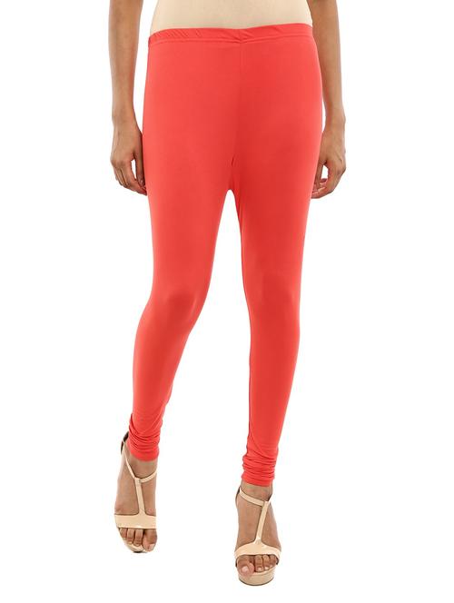 orange solid full length legging - 19436138 - Very Small Image - 1