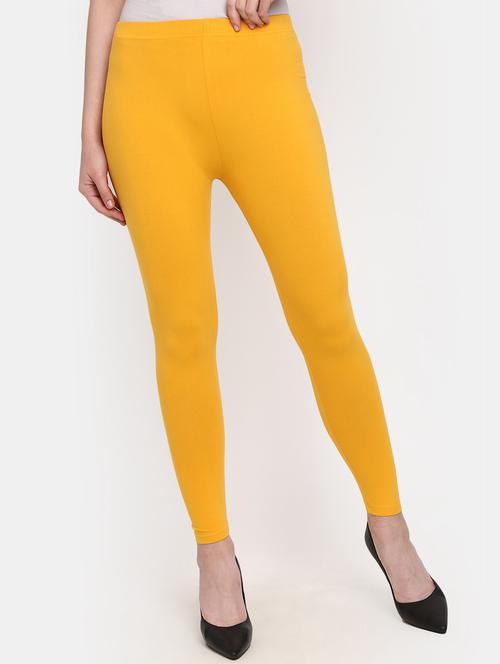 yellow cotton leggings - 19436175 - Very Small Image - 1