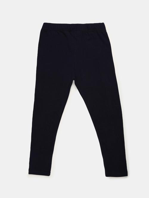girls mid rise solid legging - 19436387 - Very Small Image - 1