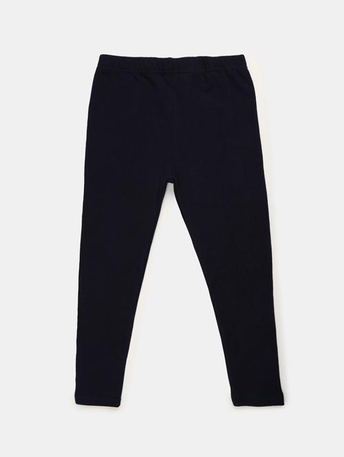 girls mid rise solid legging - 19436436 - Very Small Image - 1