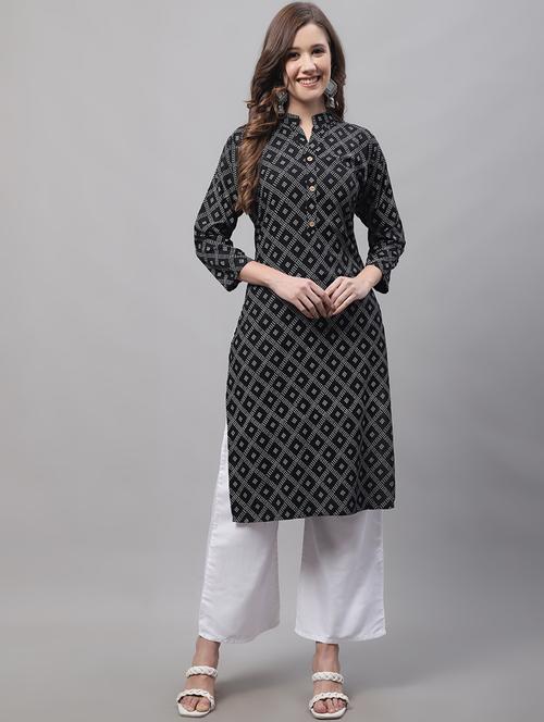 printed kurta palazzo set - 19436682 - Very Small Image - 1