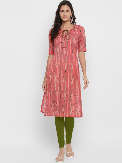 printed cotton straight kurta - 19436712 - Very Small Image - 1