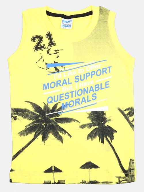 kids yellow cotton vest - 19436791 - Very Small Image - 1