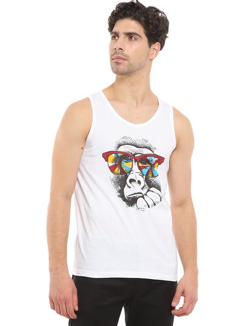round neck printed vest - 19436825 - Very Small Image - 1