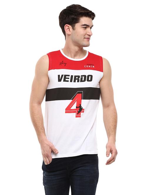 round neck color block vest - 19436832 - Very Small Image - 1