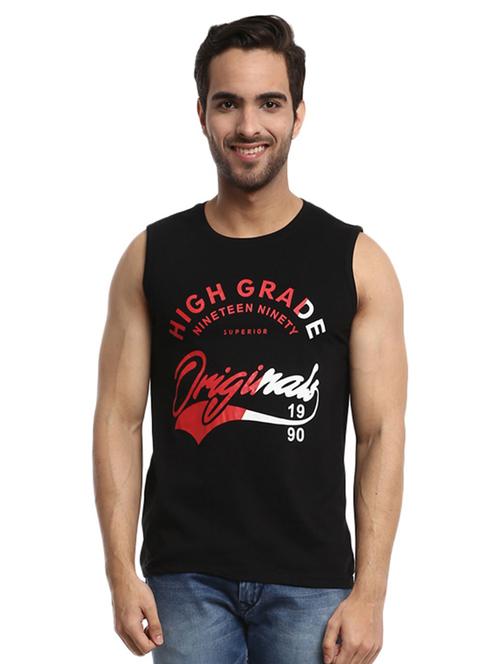 round neck printed vest - 19436850 - Very Small Image - 1
