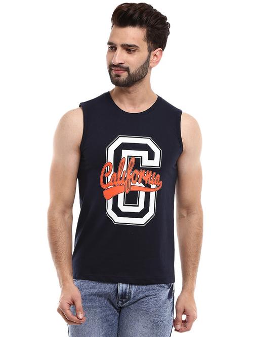 round neck printed vest - 19436856 - Very Small Image - 1