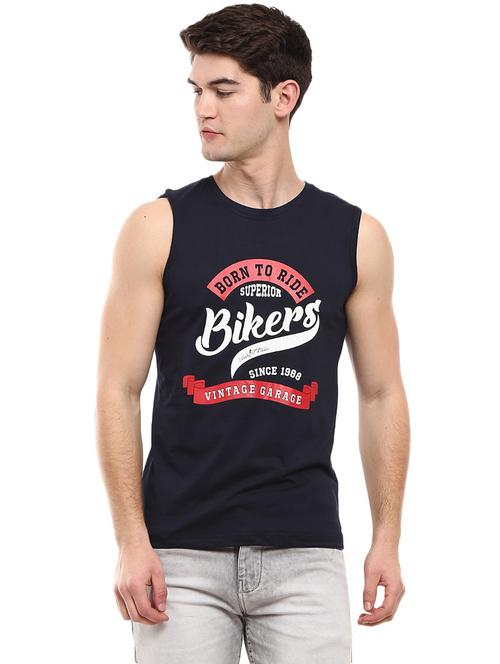 round neck printed vest - 19436859 - Very Small Image - 1