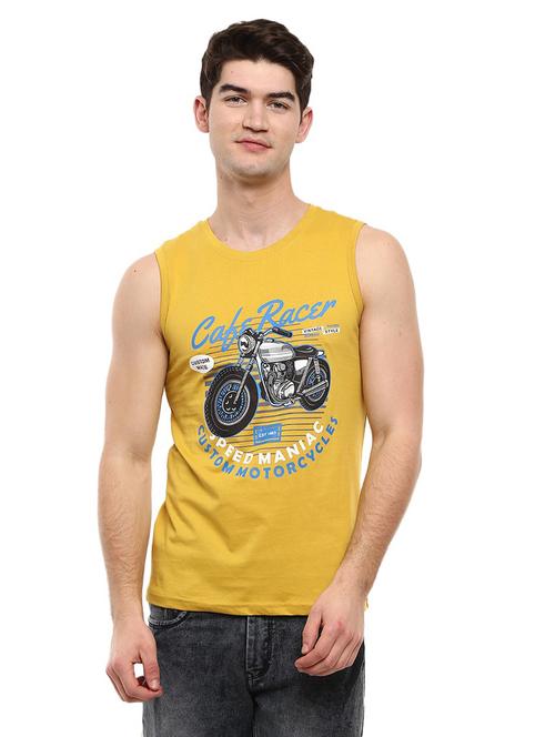 round neck printed vest - 19436863 - Very Small Image - 1
