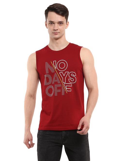 round neck printed vest - 19436866 - Very Small Image - 1