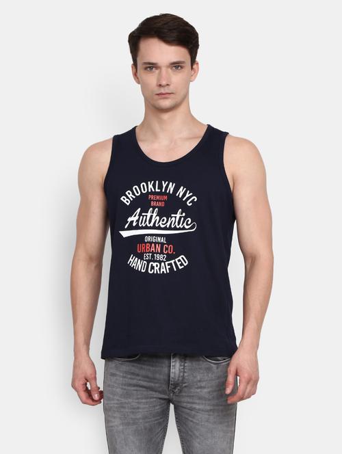 round neck printed vest - 19436868 - Very Small Image - 1