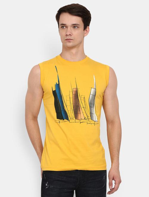 round neck printed vest - 19436896 - Very Small Image - 1