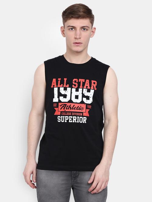 round neck printed vest - 19436905 - Very Small Image - 1