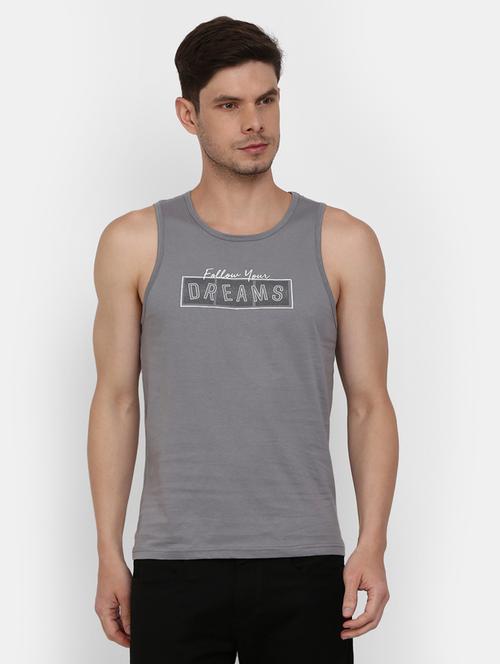 round neck printed vest - 19436934 - Very Small Image - 1