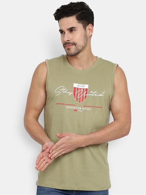 round neck printed vest - 19436958 - Very Small Image - 1
