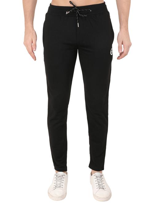 mid rise solid full length track pant - 19437115 - Very Small Image - 1