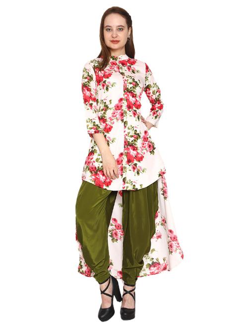 florals prints georgette maxi dress - 19437183 - Very Small Image - 1