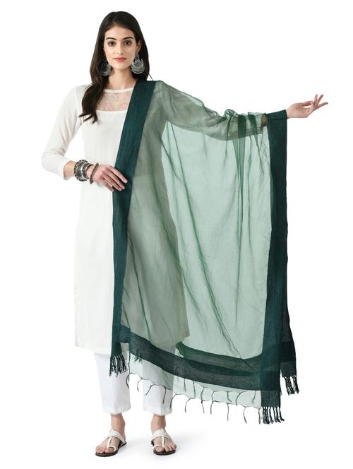 green organza dupatta - 19437218 - Very Small Image - 1