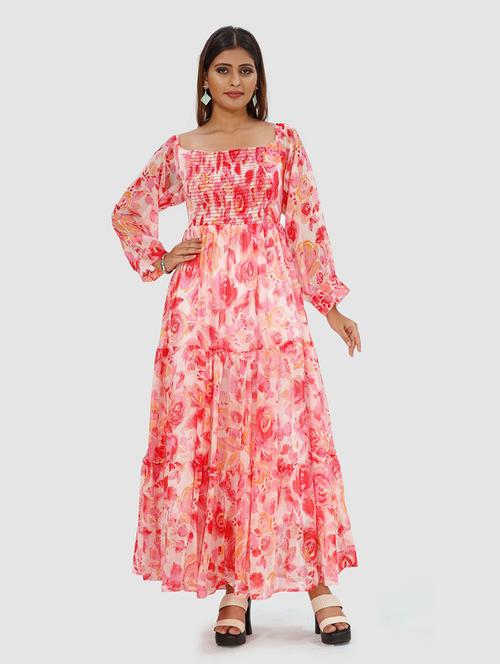 women printed dress - 19439704 - Very Small Image - 1