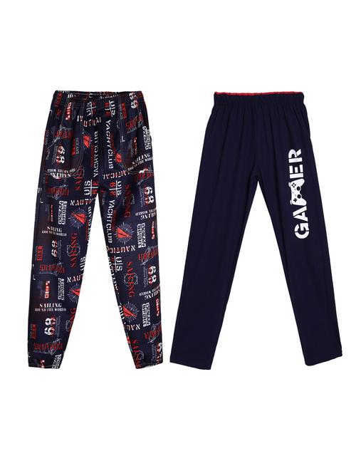 boys pack of 2 printed track pants - 19440750 - Very Small Image - 1