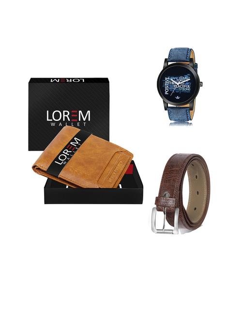 belt, wallet & watch gift combo - 19440951 - Very Small Image - 1