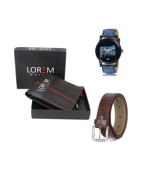belt, wallet & watch gift combo - 19440957 - Very Small Image - 1