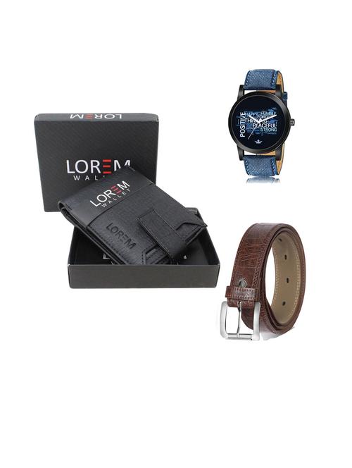 belt, wallet & watch gift combo - 19440963 - Very Small Image - 1