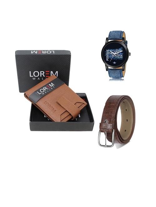 belt, wallet & watch gift combo - 19440977 - Very Small Image - 1