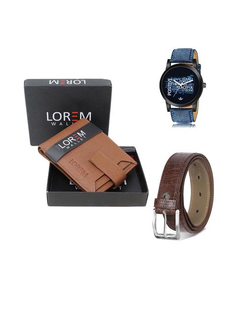 belt, wallet & watch gift combo - 19440979 - Very Small Image - 1