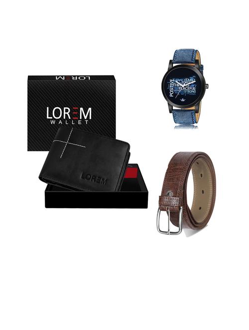 belt, wallet & watch gift combo - 19441157 - Very Small Image - 1