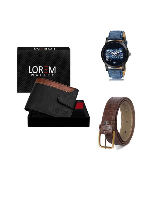 belt, wallet & watch gift combo - 19441186 - Very Small Image - 1