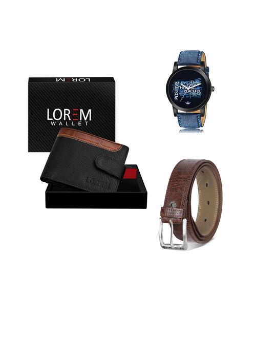 belt, wallet & watch gift combo - 19441189 - Very Small Image - 1