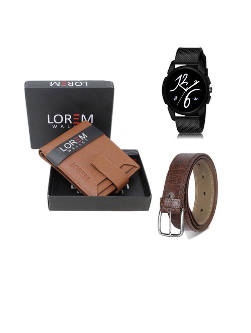belt, wallet & watch gift combo - 19441247 - Very Small Image - 1