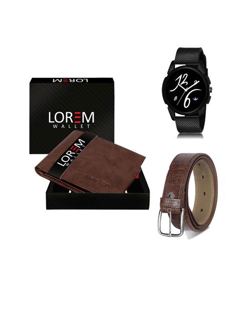 belt, wallet & watch gift combo - 19441259 - Very Small Image - 1