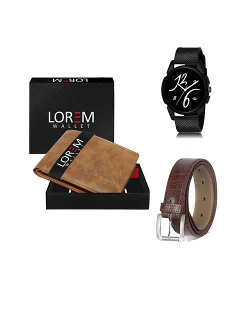 belt, wallet & watch gift combo - 19441263 - Very Small Image - 1