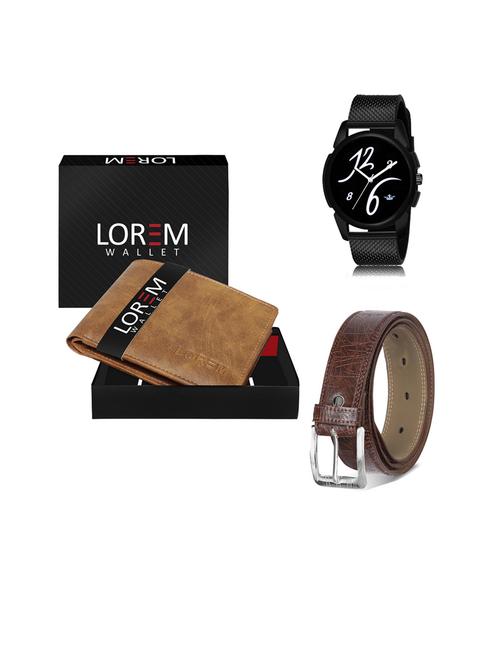 belt, wallet & watch gift combo - 19441267 - Very Small Image - 1