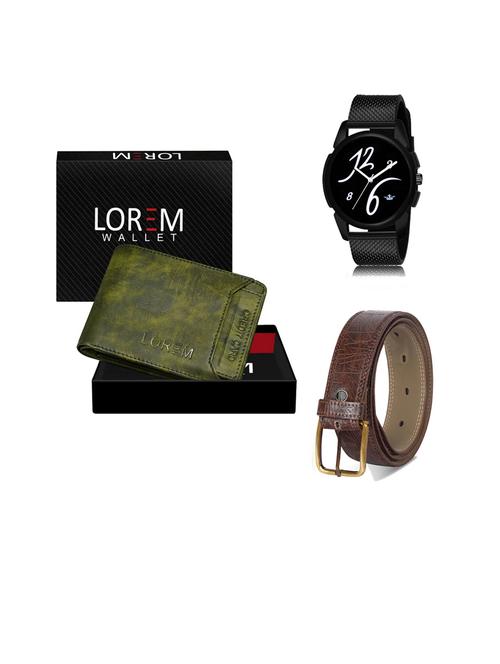 belt, wallet & watch gift combo - 19441348 - Very Small Image - 1