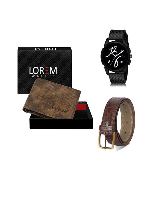 belt, wallet & watch gift combo - 19441354 - Very Small Image - 1
