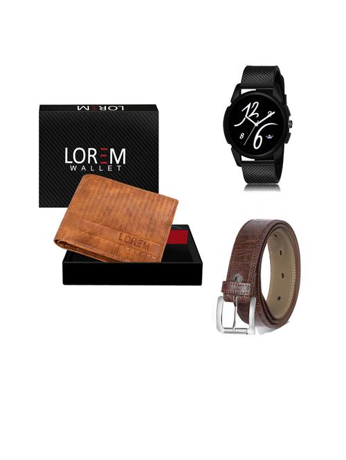 belt, wallet & watch gift combo - 19441359 - Very Small Image - 1