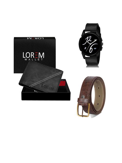 belt, wallet & watch gift combo - 19441396 - Very Small Image - 1