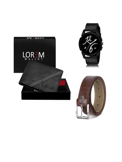 belt, wallet & watch gift combo - 19441399 - Very Small Image - 1