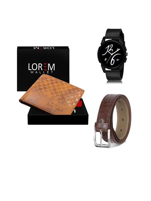 belt, wallet & watch gift combo - 19441411 - Very Small Image - 1