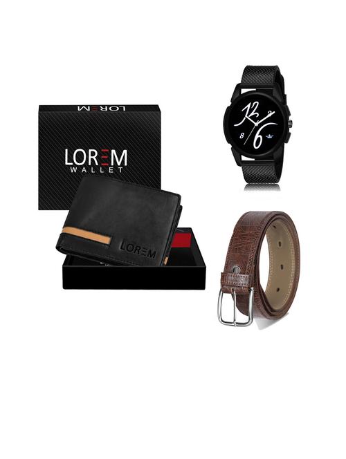 belt, wallet & watch gift combo - 19441439 - Very Small Image - 1