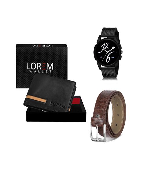 belt, wallet & watch gift combo - 19441441 - Very Small Image - 1