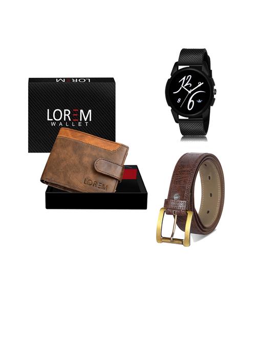 belt, wallet & watch gift combo - 19441448 - Very Small Image - 1