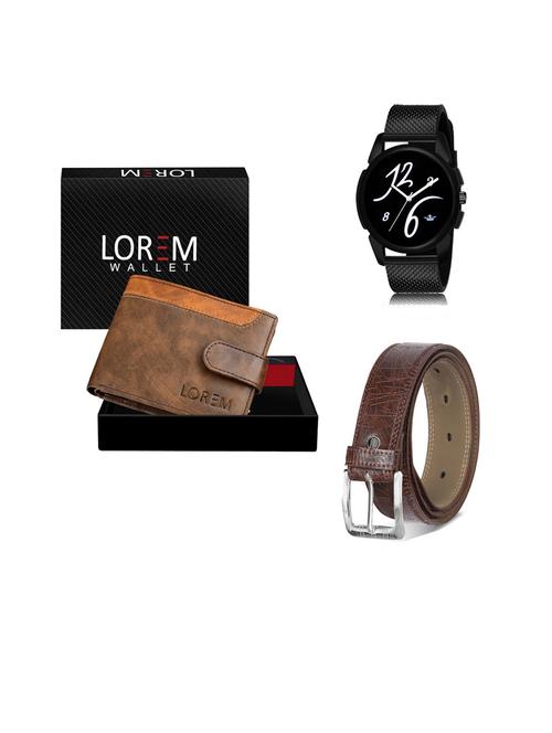 belt, wallet & watch gift combo - 19441453 - Very Small Image - 1