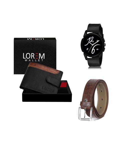 belt, wallet & watch gift combo - 19441455 - Very Small Image - 1