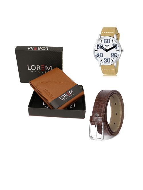 belt, wallet & watch gift combo - 19441470 - Very Small Image - 1