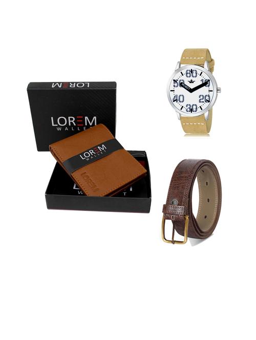 belt, wallet & watch gift combo - 19441474 - Very Small Image - 1