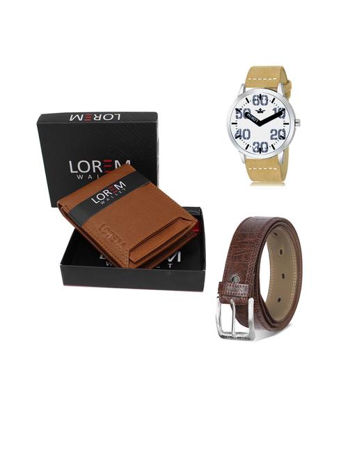 belt, wallet & watch gift combo - 19441483 - Very Small Image - 1